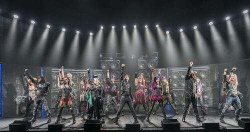 WE WILL ROCK YOU by Elton,        , Writer and Director - Ben Elton,  Set Designer - Mark Fisher, Costume Designer - Tim Goodchild, Lighting designer - Willie Williams, Churchill Theatre, Bromley, UK, 2019, Credit: Johan Persson