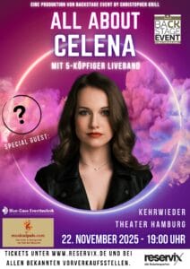 "All About Celena": Solokonzert von Musicalstar Celena Pieper in Hamburg - Hier alle Infos » All About Celena